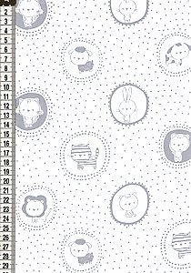 15 Tierkreise weiß-grau